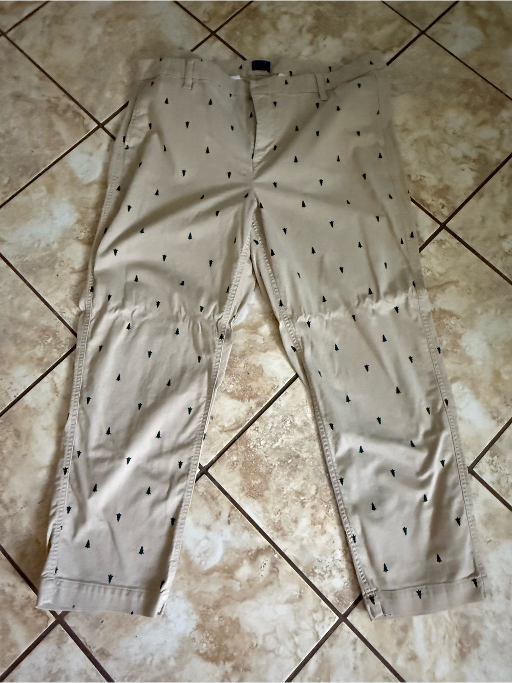 J Crew Tree Printed High Rise Chino Pants - Picture 2 of 4